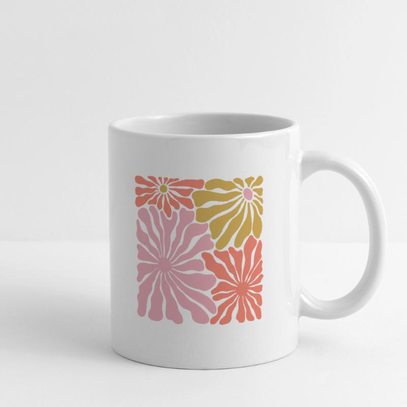 Spring Blossoms Pop Art Pattern Mug