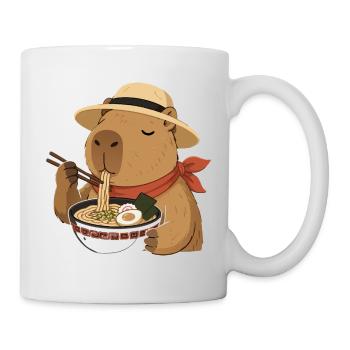 Capybara Ramen: Kawaii japanische Köstlichkeit - Tasse - Weiß - Rechts