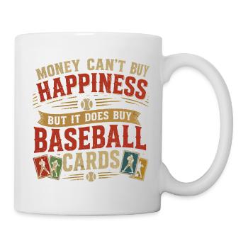 Cartes de Baseball et Bonheur : Design Passion - Mug blanc - blanc - Droite