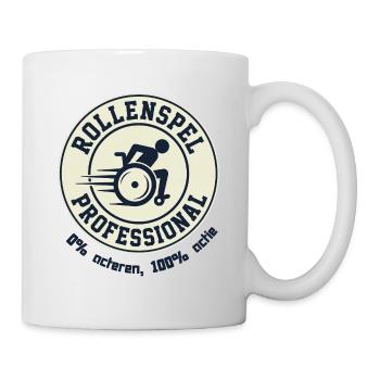 Rollenspiel für echte Rollstuhlfahrer # - Tasse - Weiß - Rechts
