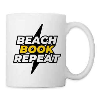 Beach Book Repeat - Mug - white - Right
