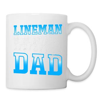 American Football Lineman - Tasse - Weiß - Rechts