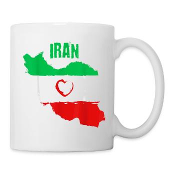 Iranian Heart Flag - Mug - white - Right
