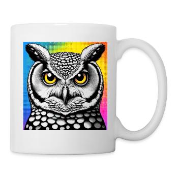 Eule - Tasse - Weiß - Rechts