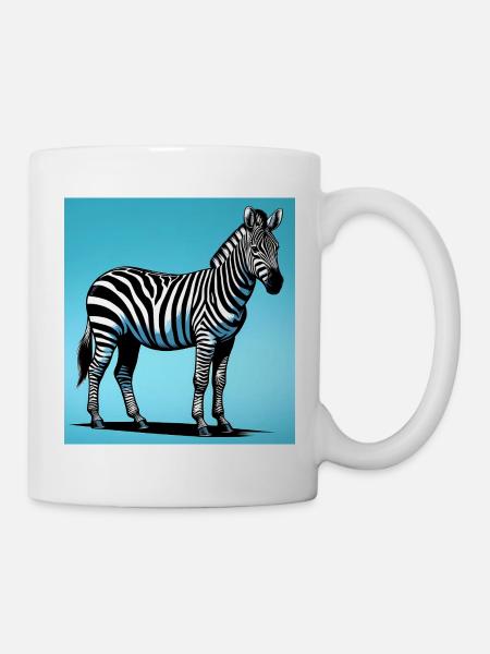 Zebra - Tasse - Weiß
