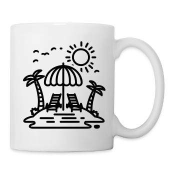 Strand - Tasse - Weiß - Rechts