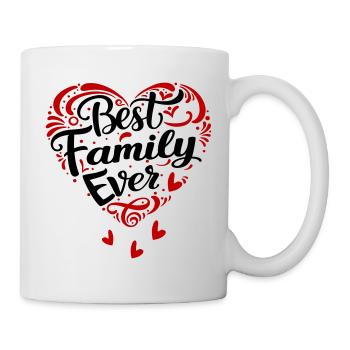 Best Family ever Liebesherz - Mug - white - Right