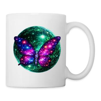 Asterra Rebirth – Cosmic Butterfly Universe - Mug - white - Right