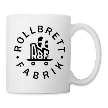 Logo RBF noir - Mug blanc - blanc - Droite
