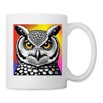Eule - Tasse - Weiß - Rechts