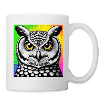Eule - Tasse - Weiß - Rechts