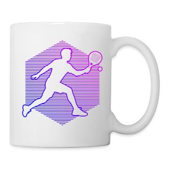 Geschenkidee für Padel Zubehör Fans mit Padel Club - Tasse - Weiß - Rechts