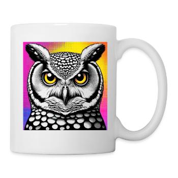 Eule - Tasse - Weiß - Rechts