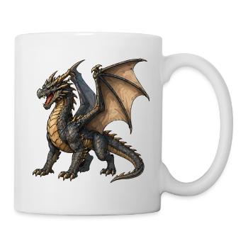 Griffe de Flamme du Dragon - Mug blanc - blanc - Droite