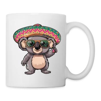 Koala Comic Funny Sombrero - Mug - white - Right
