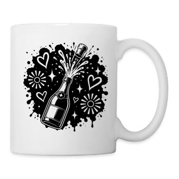 Sektflasche Party Splash Motiv - Mug - white - Right