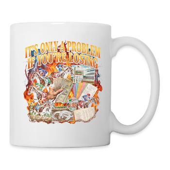 Ce n’est un problème que si vous êtes dans les courses hippiques - Mug blanc - blanc - Droite