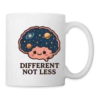 Différent, pas moins d’art cérébral - Mug blanc - blanc - Droite