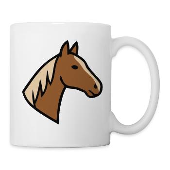 Horse Head Mane Haflinger - Mug - white - Right