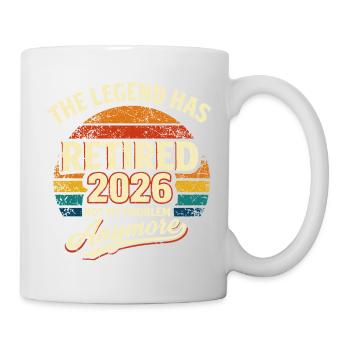 The Legend Retires 2026 - Humor - Mug - white - Right