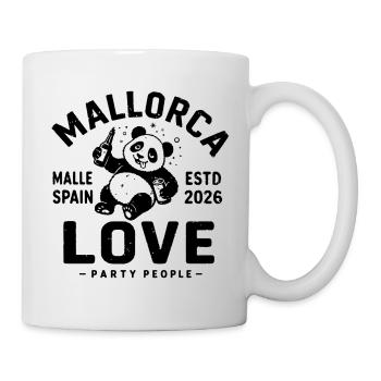 Malle 2026 Party People Malle Love - Tasse - Weiß - Rechts