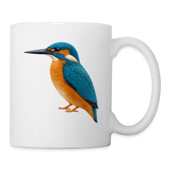 Bunter Eisvögel - Tasse - Weiß - Rechts