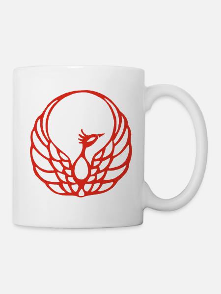 Roter Phönix - Tasse - Weiß