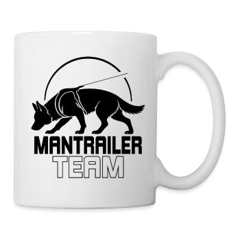 Deutscher Schäferhund Mantrailer Team Hundesport - Tasse - Weiß - Rechts