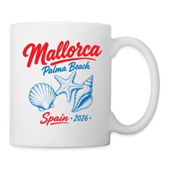 Malle 2026 Mallorca Palma Beach Spain 2026 - Tasse - Weiß - Rechts