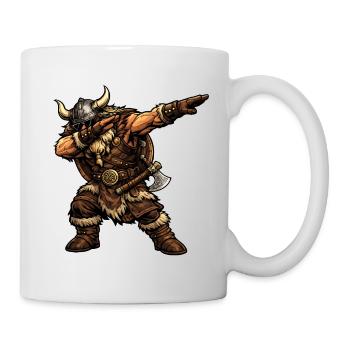 Dabbing Wikinger - Tasse - Weiß - Rechts