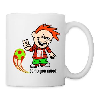 21 amed frech sampiyon amed - Tasse - Weiß - Rechts