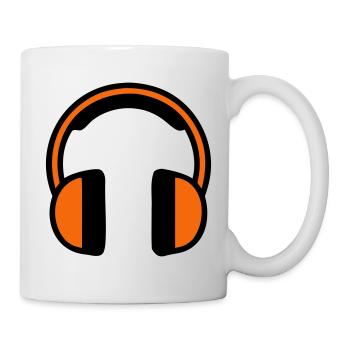 Gehörschutz Kopfhörer Baustelle - Tasse - Weiß - Rechts