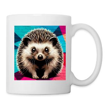 hérisson - Mug blanc - blanc - Droite