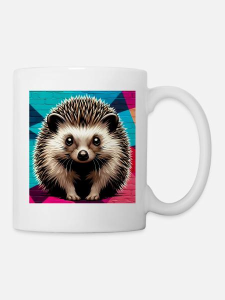 Igel - Tasse - Weiß