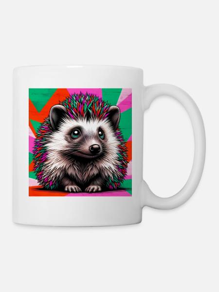Igel - Tasse - Weiß