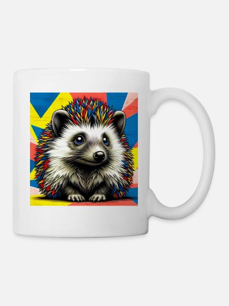 Igel - Tasse - Weiß
