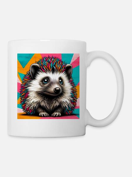 Igel - Tasse - Weiß