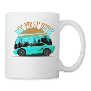Meine erste Frau - Tasse - Weiß - Rechts