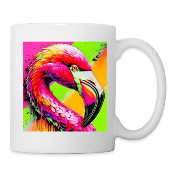 Flamant - Mug blanc - blanc - Droite