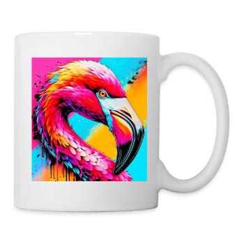 Flamant - Mug blanc - blanc - Droite