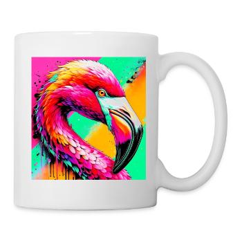 Flamant - Mug blanc - blanc - Droite