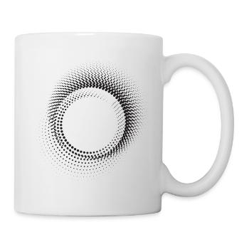 Halo-Punkt-Ringmuster - Tasse - Weiß - Rechts
