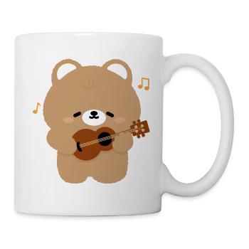 Bear Guitar Serenade - Tasse - Weiß - Rechts
