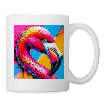 Flamant - Mug blanc - blanc - Droite