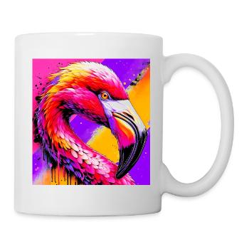 Flamingo - Tasse - Weiß - Rechts