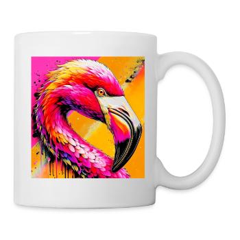 Flamant - Mug blanc - blanc - Droite