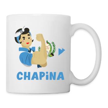Guatemala Flagge T-Shirt Stolz & Heimat Chapín - Tasse - Weiß - Rechts