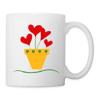 Love pot - Mug - white - Right