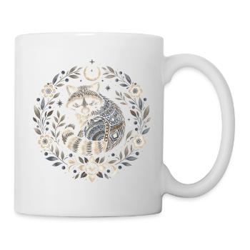 Mondpfoten Raccoon Ornament - Tasse - Weiß - Rechts