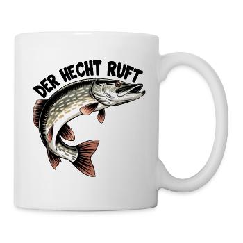 Der Hecht ruft! - Tasse - Weiß - Rechts
